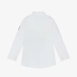 Boys White Cotton Shirt