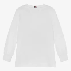 Boys White Cotton Top