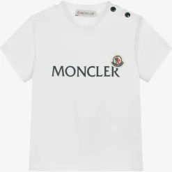 Boys White Cotton T-Shirt