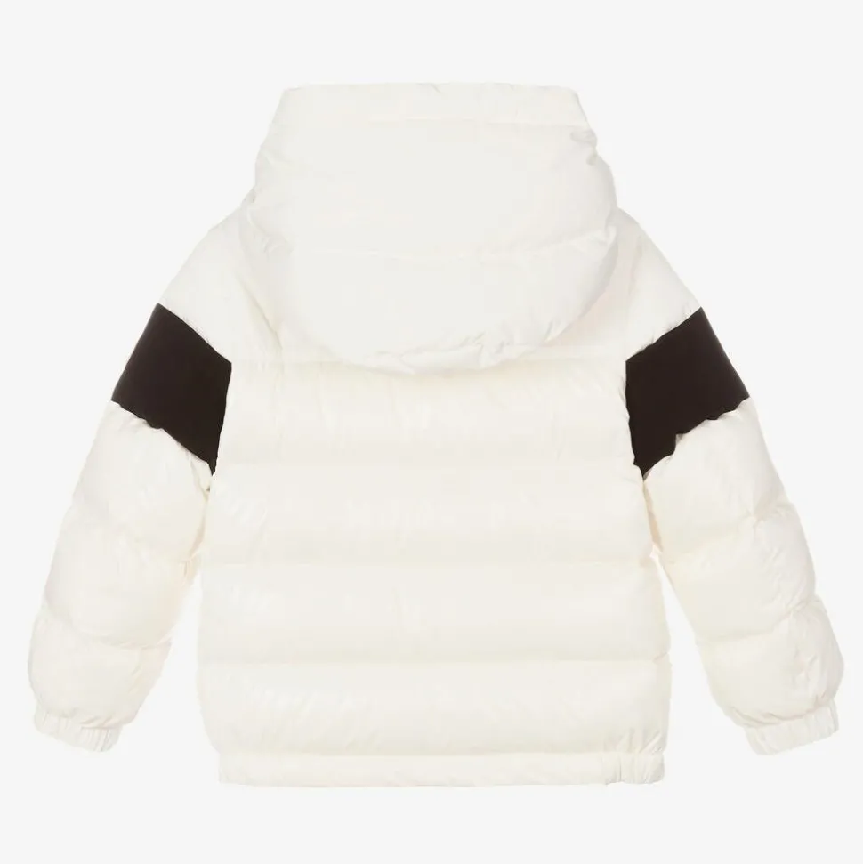 Boys White Down Padded Jacket