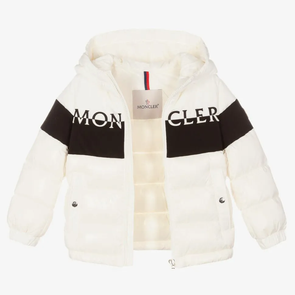 Boys White Down Padded Jacket