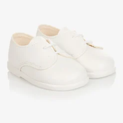 Boys White First Walker Shoes