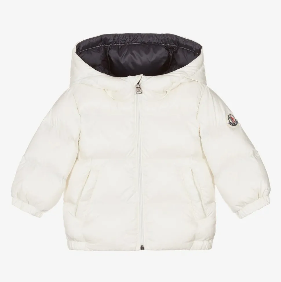 Boys White New Macaire Down Padded Jacket