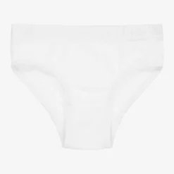 Boys White Organic Cotton Briefs (3 Pack)
