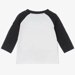 Boys White Raglan Sleeve Top