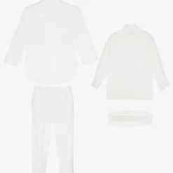 Boys White Tuxedo Suit