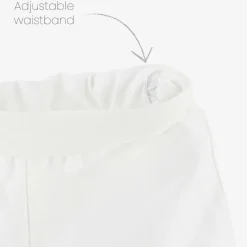 Boys White Viscose Military Shorts Suit