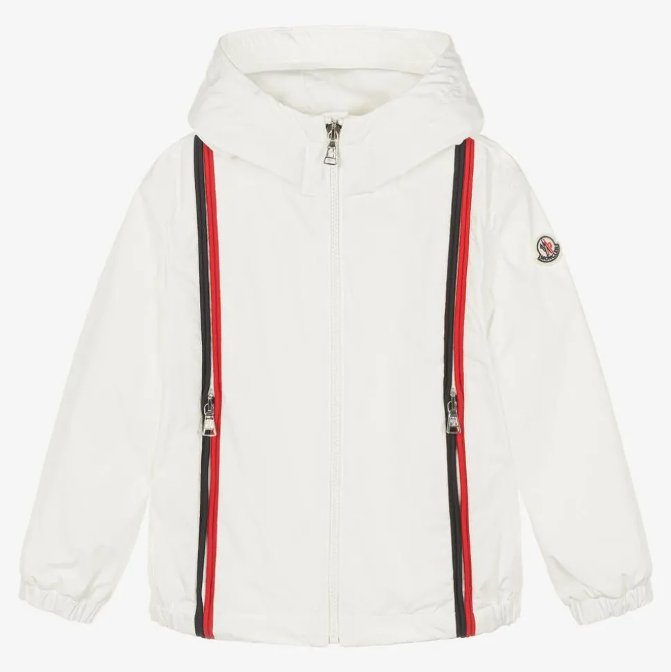 Boys White Windcheater Jacket