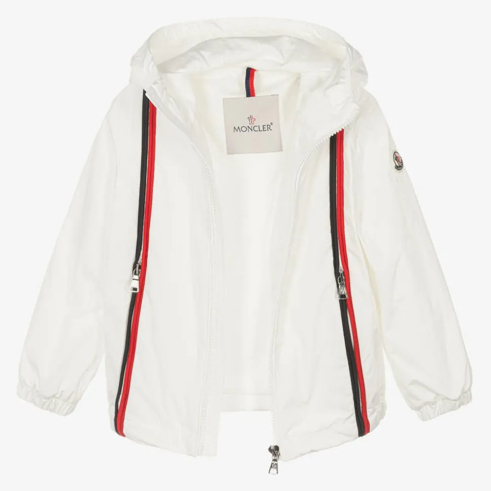 Boys White Windcheater Jacket