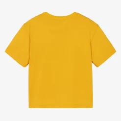 Boys Yellow Cotton T-Shirt