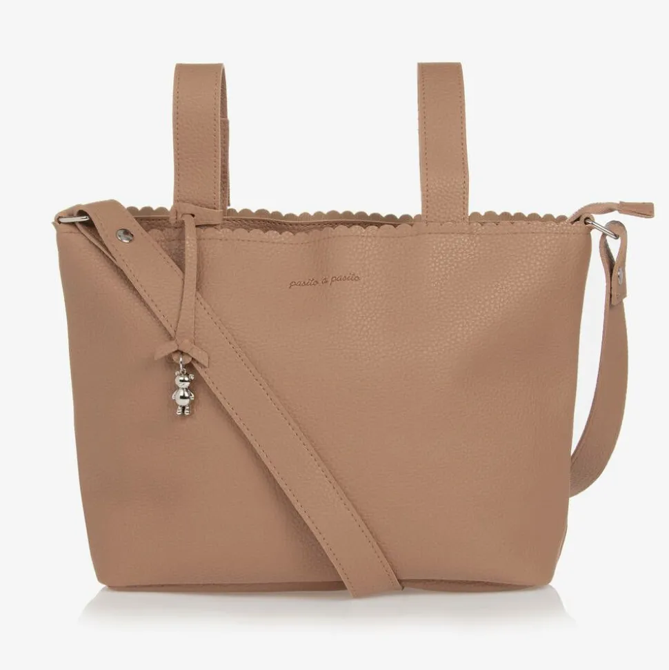 Brown Faux Leather Baby Organiser Bag (30cm)