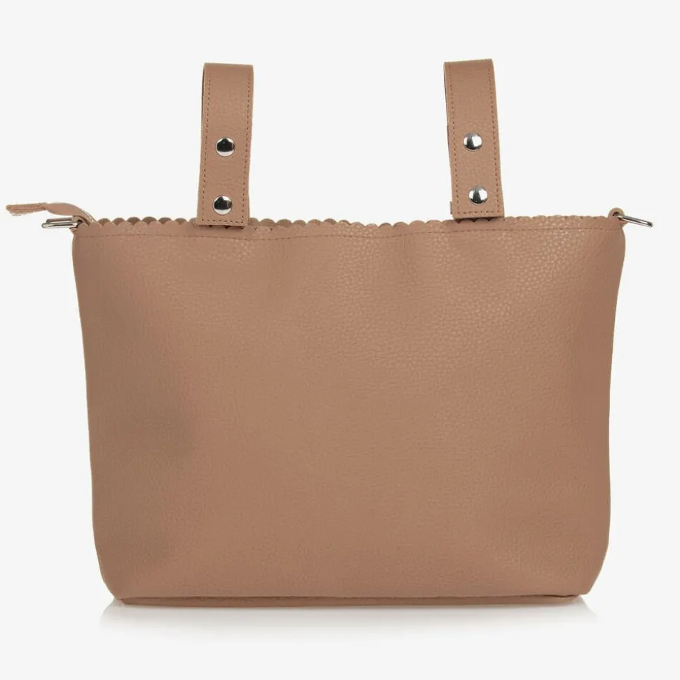 Brown Faux Leather Baby Organiser Bag (30cm)