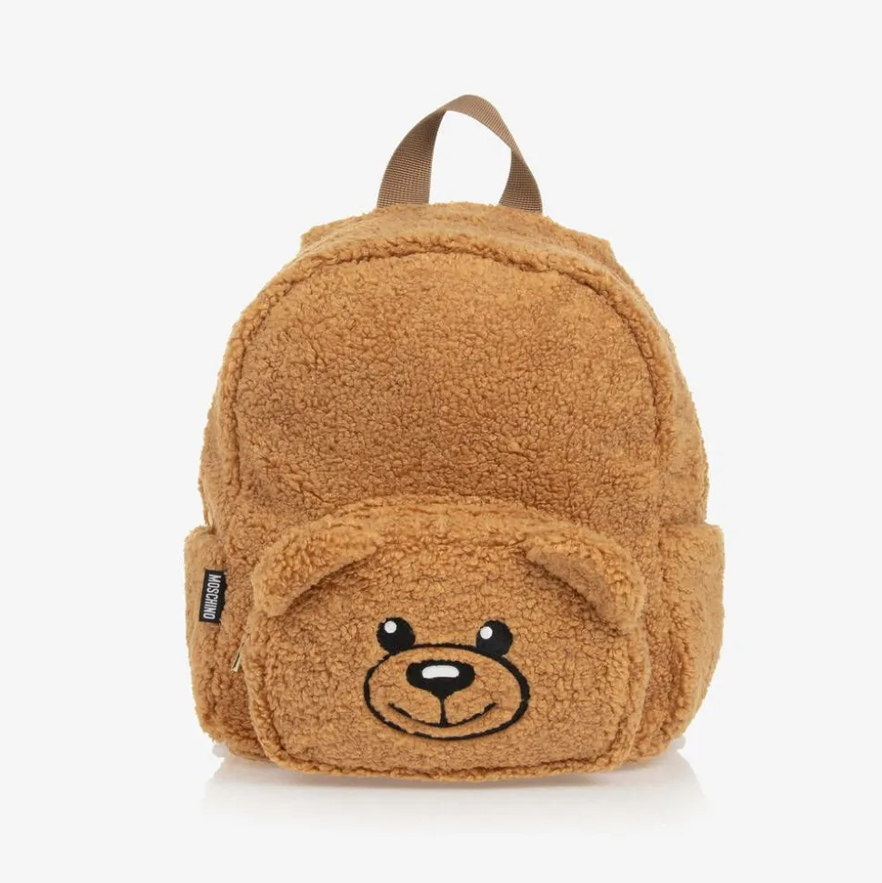 Brown Fleece Teddy Bear Backpack (25cm)