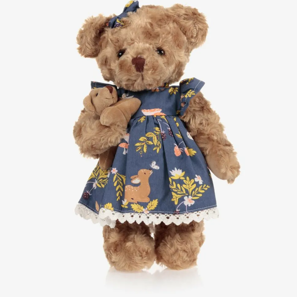 Brown Forest Animals Dress Teddy Bear (34cm)