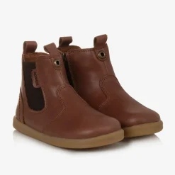 Brown Leather Ankle Boots