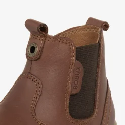 Brown Leather Baby Chelsea Boots