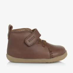 Brown Leather First Walker Boots