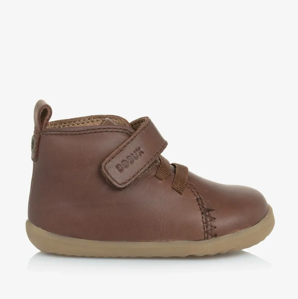 Brown Leather First Walker Boots