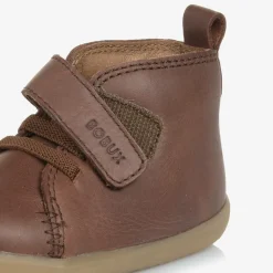 Brown Leather First Walker Boots
