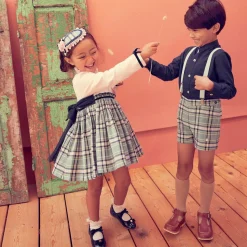 Brown Leather T-Bar Shoes