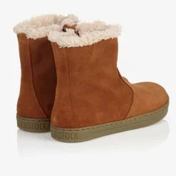 Brown Suede Leather Boots