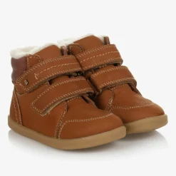 Brown Suede Leather Boots