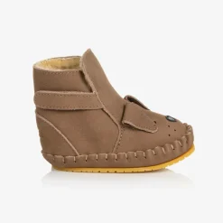 Brown Suede Leather Pre-Walkers