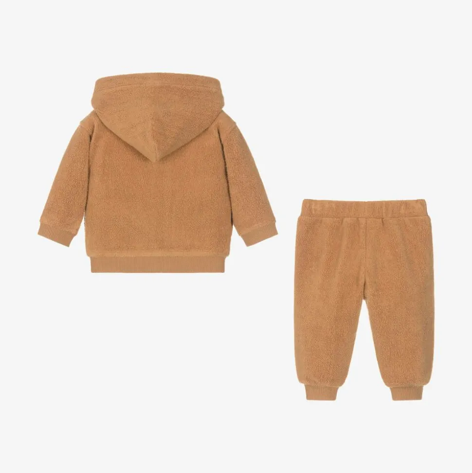 Brown Teddy Bear Fleece Tracksuit