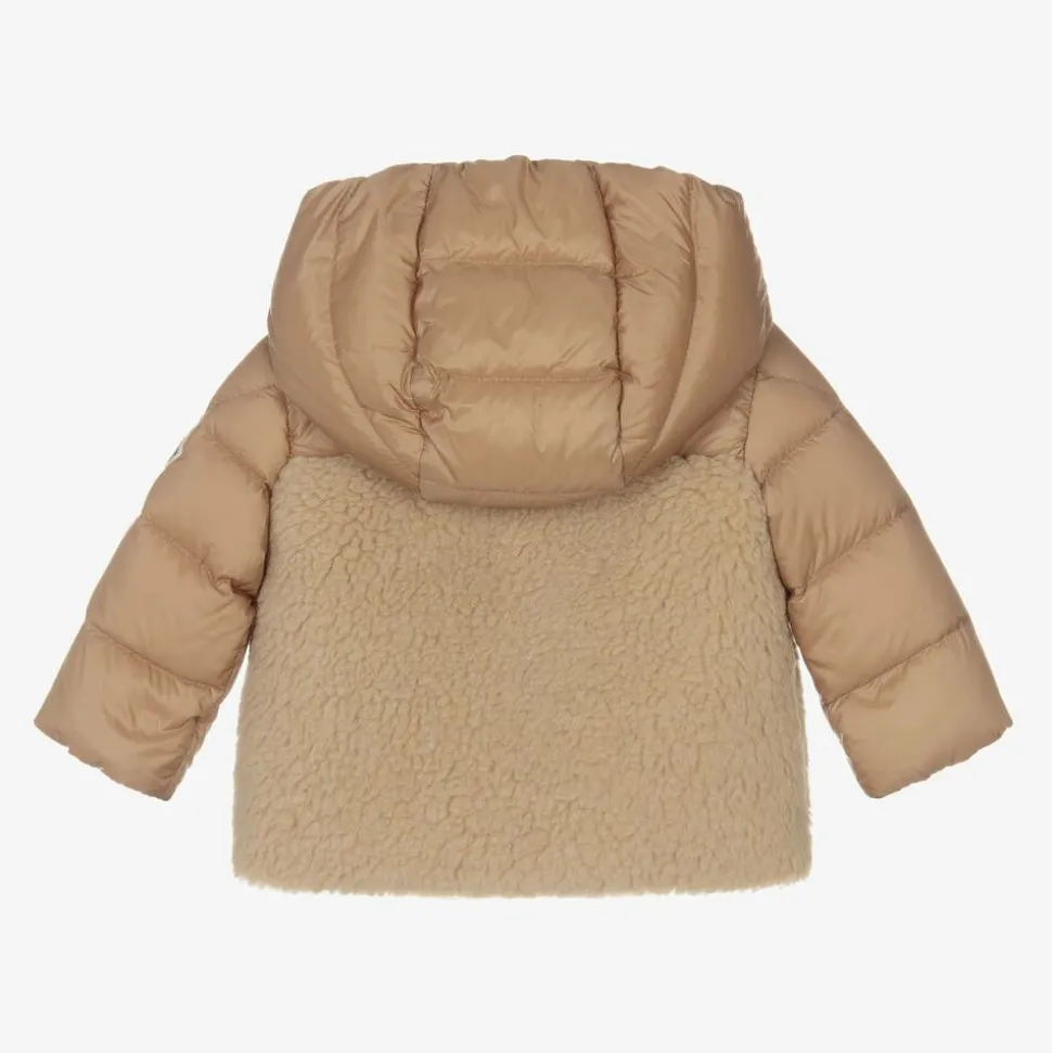 Brown Teddy Fleece Amin Hooded Coat