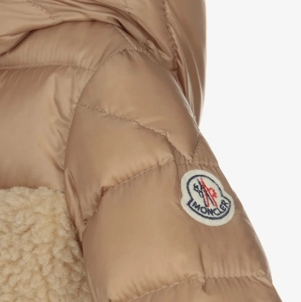 Brown Teddy Fleece Amin Hooded Coat