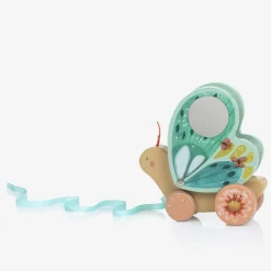 Butterfly Pull Along Wooden Toy (16cm)