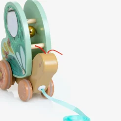 Butterfly Pull Along Wooden Toy (16cm)