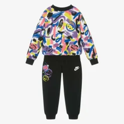 Colour Print Cotton Tracksuit