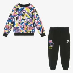 Colour Print Cotton Tracksuit