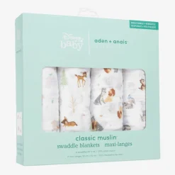 Disney White Muslin Swaddles (4 Pack)