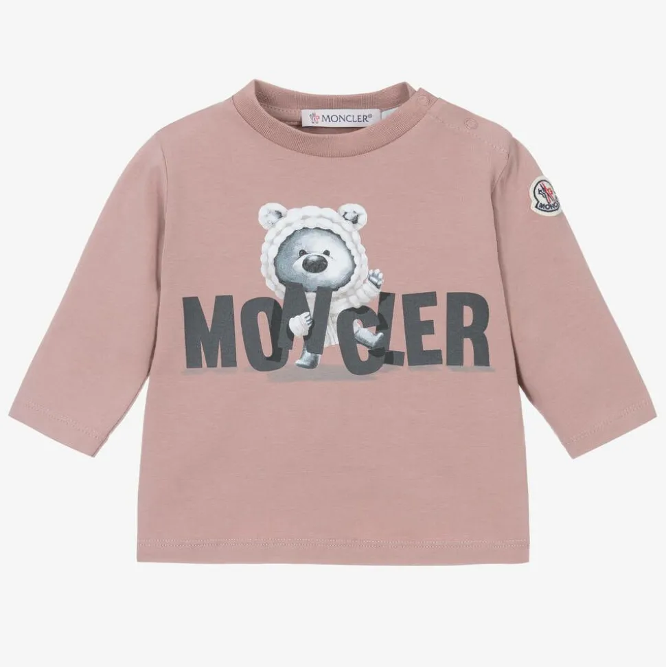 Dusky Pink Cotton Bear Top