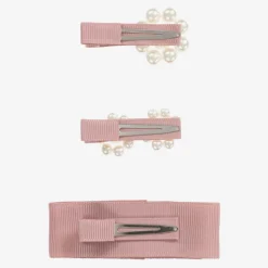 Dusky Pink Hair Clips (3 Pack)