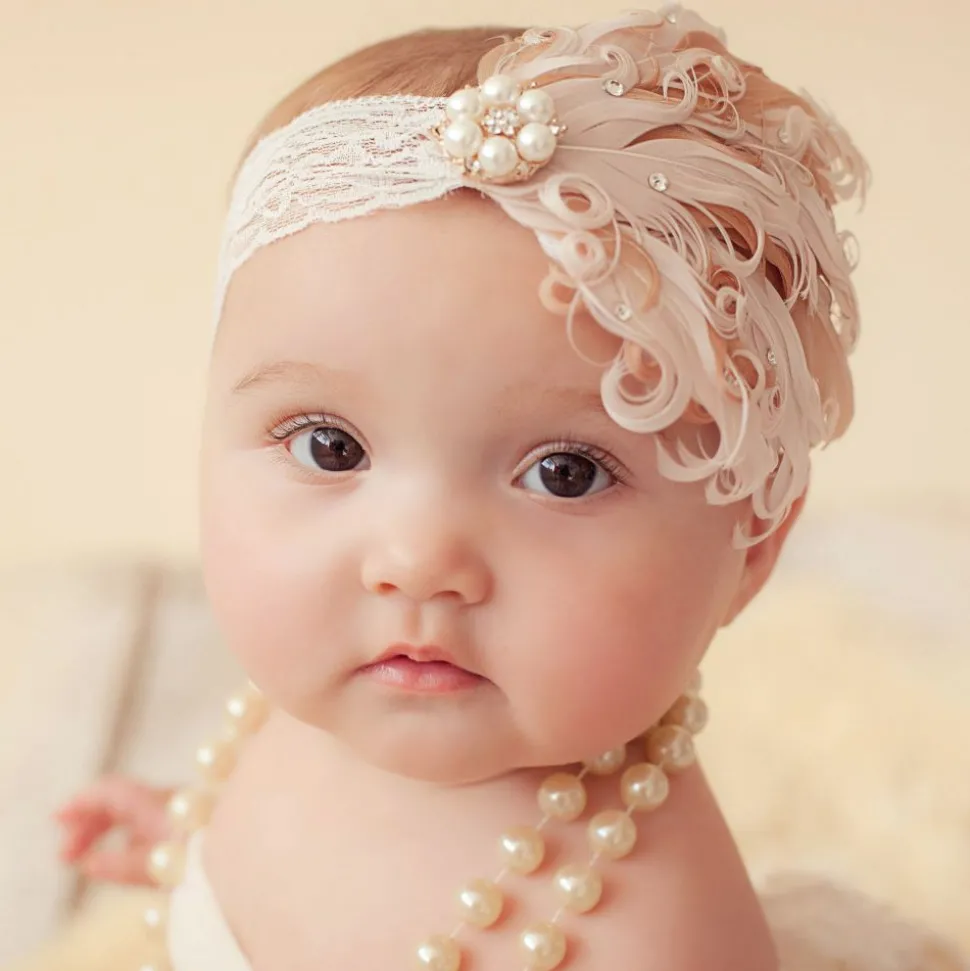 Feather & Pearl Headband