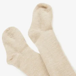 Girls Beige & Gold Cotton Tights