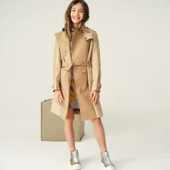 Girls Beige Anais Trench Coat