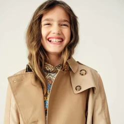Girls Beige Anais Trench Coat