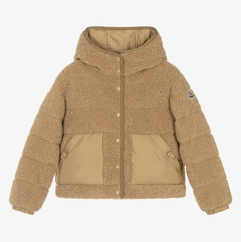 Girls Beige Audrieu Teddy Fleece Jacket