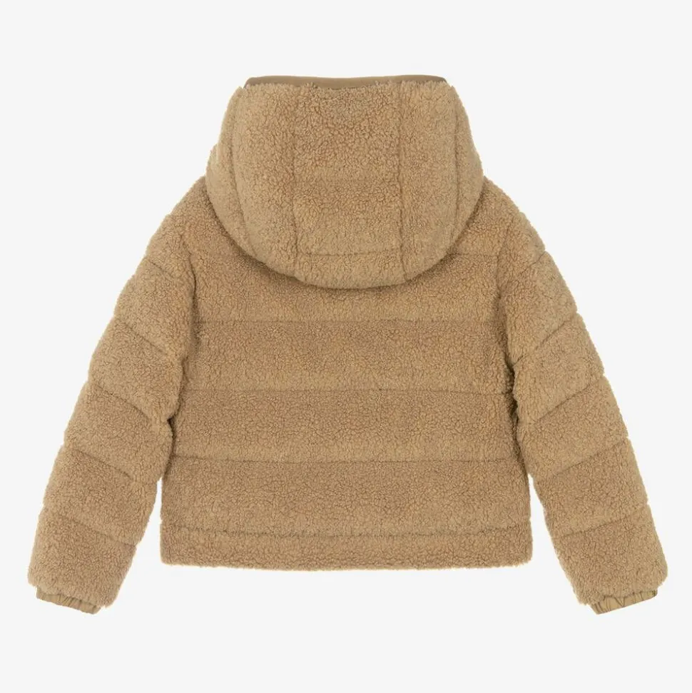 Girls Beige Audrieu Teddy Fleece Jacket