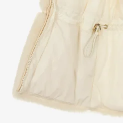 Girls Beige Down Padded Amabay Jacket