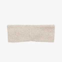 Girls Beige Fleece Headband