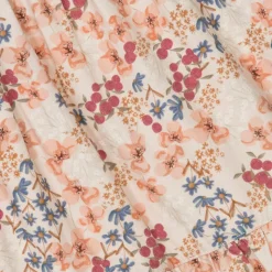 Girls Beige Floral Dress Set