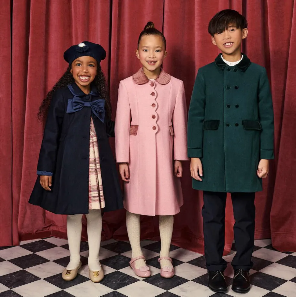 Girls Beige Leather Ballerinas