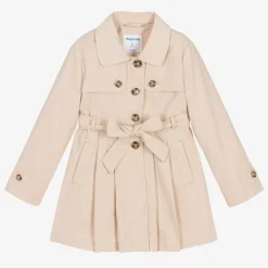 Girls Beige Trench Coat