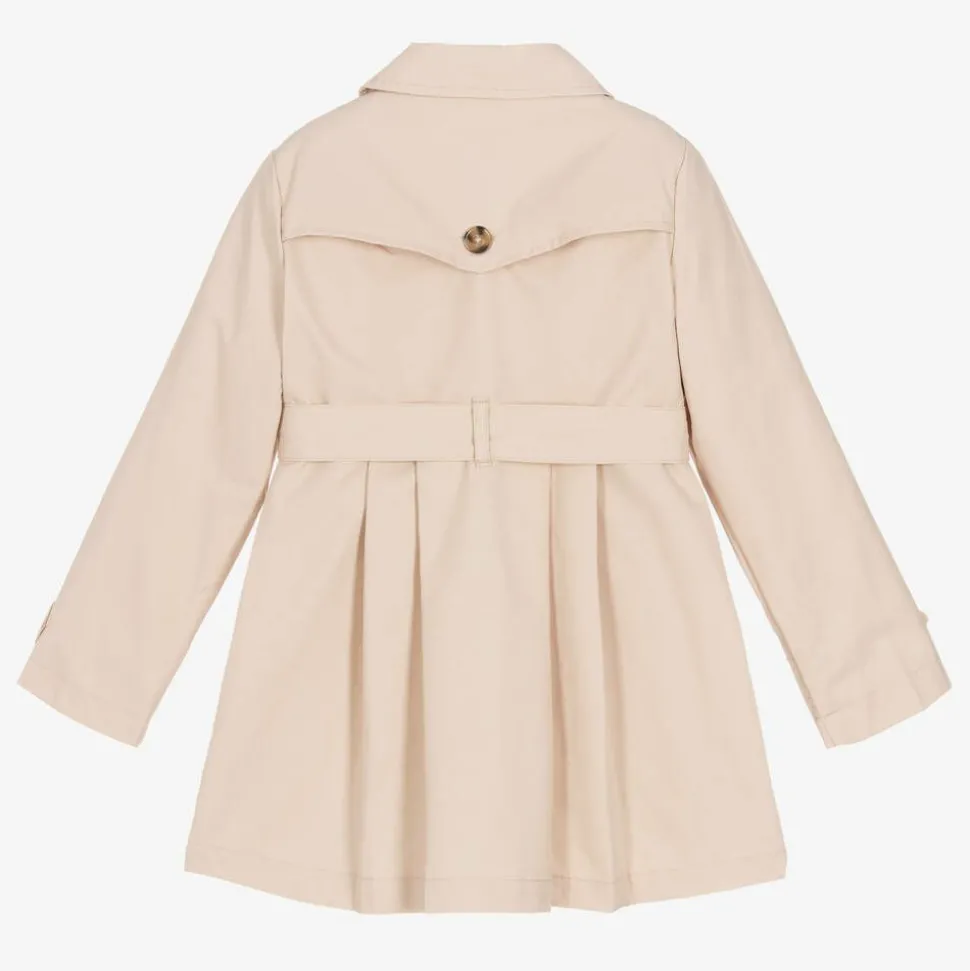 Girls Beige Trench Coat