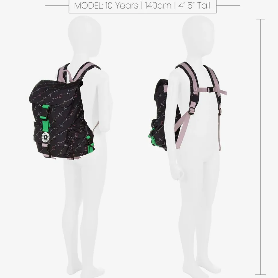 Girls Black Backpack (36cm)